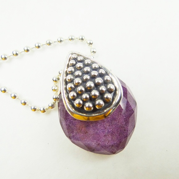 LAGOS Maya Caviar Sterling & Charoite Pendant Necklace - Picture 3 of 10